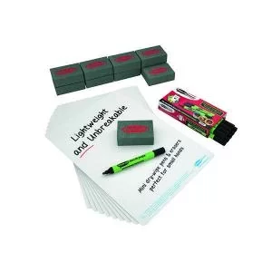 Image of Show-me Plain Drywipe Boards A4 Pack of 10 SMB10A EG61623