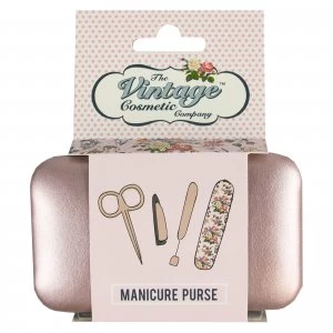 Image of The Vintage Cosmetic Company Rose Gold Manicure Purse