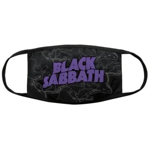 Image of Black Sabbath - Distressed Face Mask - Black