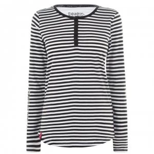 Image of Eskadron Dana Long Sleeve T Shirt Ladies - Olive - White