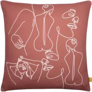 Image of Body Art 100% Recycled Cushion Red