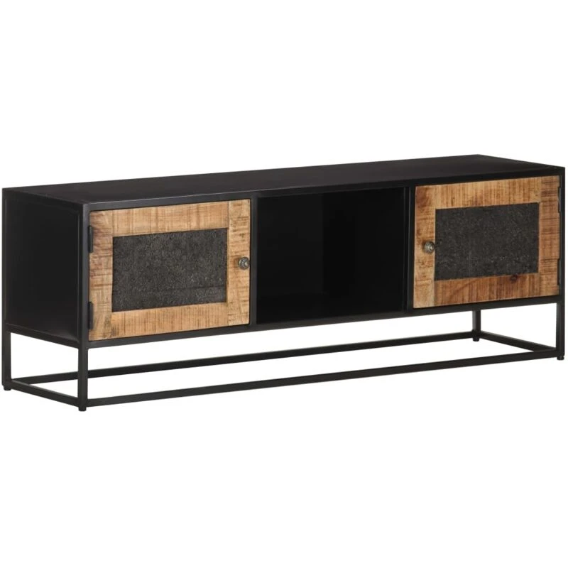 Image of VIDAXL Vidaxl - tv Cabinet 120x30x40cm Rough Mango Wood 8720286142431