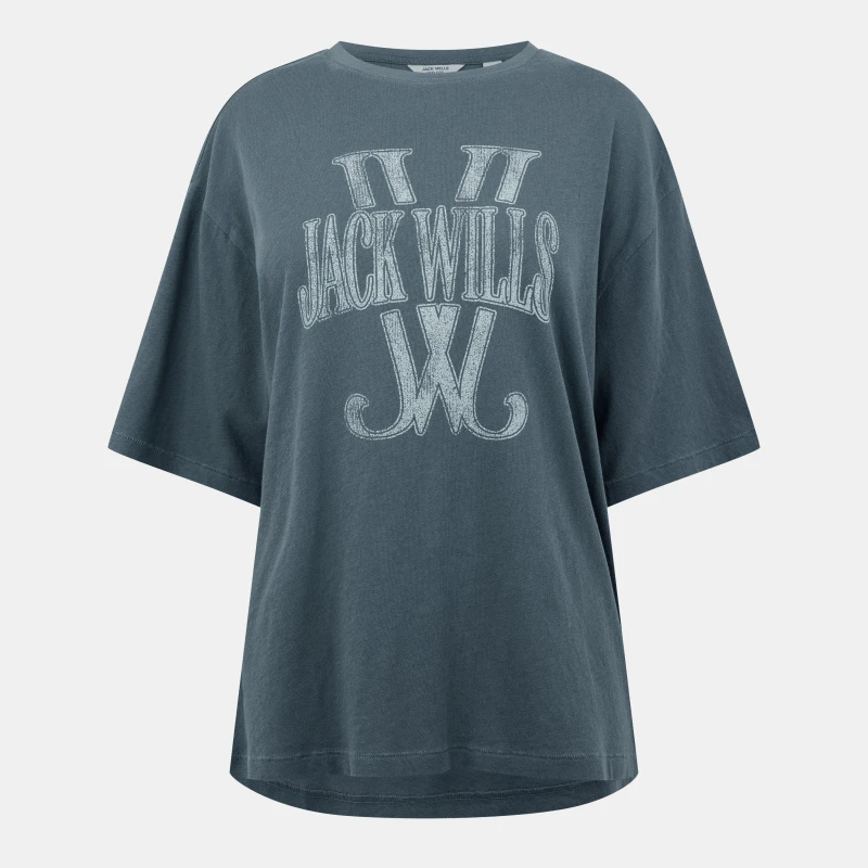 Image of Jack Wills Laundered T-Shirt Womens - Blue Blue 6