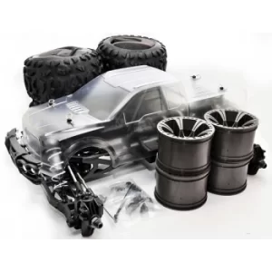 Image of Hobao Hyper Mt Plus Electric Monster Truck 80% Rolling Chassis