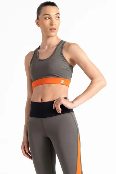 Image of Dare 2b 'Swift' Recycled Q-Wic Plus Low Impact Sports Bra Orange