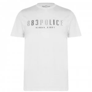 Image of 883 Police Clacton T Shirt Mens - White