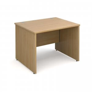 Image of Maestro 25 PL Straight Desk 1000mm x 800mm - OAK Panel Leg Design