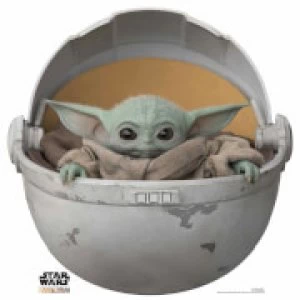 Image of The Mandalorian - The Child Baby Yoda In Pod Mini Cardboard Cut Out