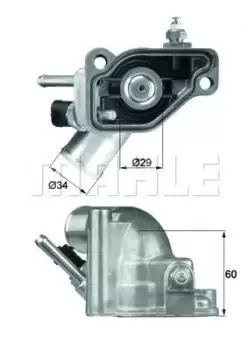 Image of Car TI-5-92 70807741 by MAHLE Original