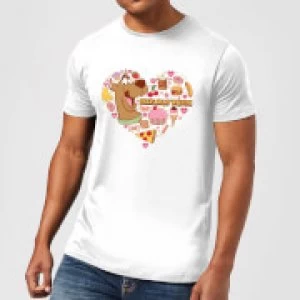 Image of Scooby Doo Snacks Are My Valentine Mens T-Shirt - White - S