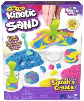 Image of Kinetic Sand Squish N' Create Playset