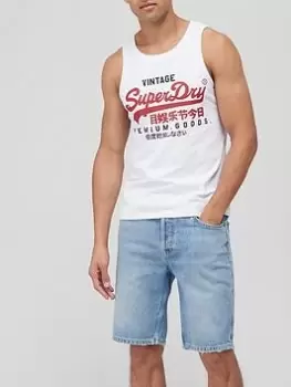 Image of Superdry Vintage Vest - White Size M Men