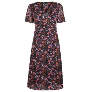 Image of SET Floral Dress - Black Vio 0994