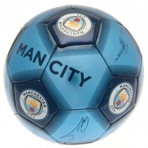Image of Manchester City FC Blue Football Signature