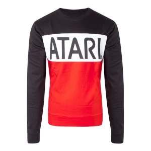 Image of Atari - Cut & Sew Mens Medium Sweatshirt - Multi-Colour