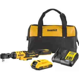 Image of DEWALT DCF512 18v XR Cordless 1/2" Drive Open Head Ratchet Wrench 1 x 2ah Li-ion Charger Bag