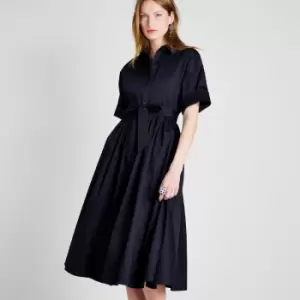 Image of Kate Spade New York Womens Poplin Montauk Dress - Black - M