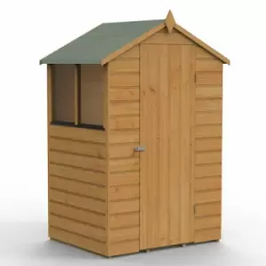 Image of 4' x 3' Forest Shiplap Dip Treated Apex Wooden Shed (1.34m x 1m)