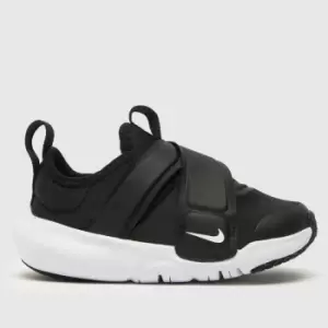 Image of Nike Black & White Flex Advance Toddler Trainers