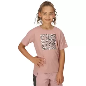 Image of Regatta Girls Alvarado VII Quick Dry Graphic T Shirt 7-8 Years - Chest 63-67cm (Height 122-128cm)