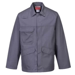 Image of Biz Flame Pro Mens Flame Resistant Jacket Grey S