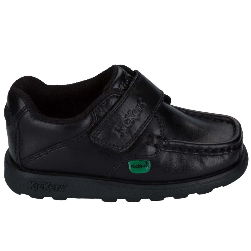 Image of Kickers Fragma Strap Shoe - Black 7 infant