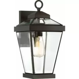 Image of Loops - Outdoor IP44 1 Bulb Wall Light Lantern Western Bronze LED E27 60W d02333