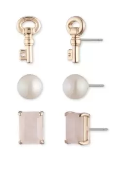 Image of Ladies Lauren Ralph Lauren Jewellery Stone Key Earrings 14G00225