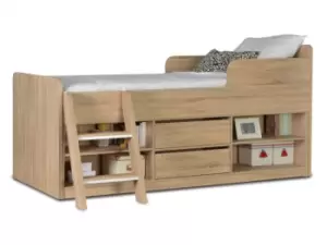 Image of Seconique Felix 3ft Single Sonoma Oak Cabin Bed Frame