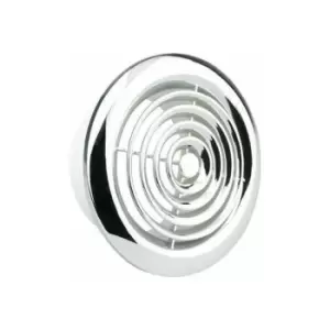 Image of Manrose 100mm Internal Circular Grille - Chrome