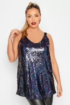 Image of Sequin Embellished Cami Top