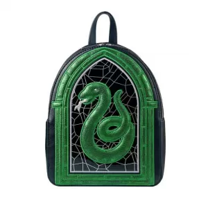 Image of Danielle Nicole Harry Potter Slytherin Stained Glass Window Backpack