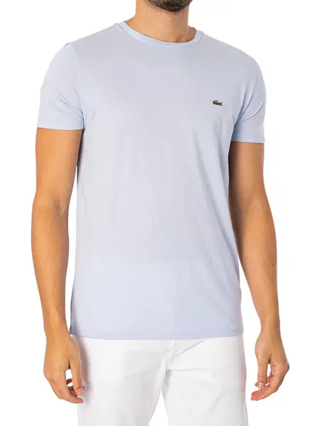 Image of Lacoste Logo T-Shirt Light Blue S