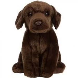 Image of Living Nature Soft Toy Plush Chocolate Labrador Puppy