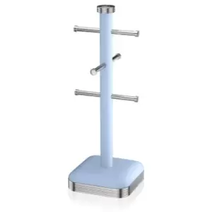 Image of Swan Retro Mug Tree Blue