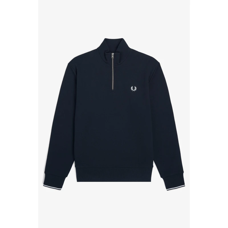 Image of Fred Perry FredPerry Half Zip Top Navy 608 male S