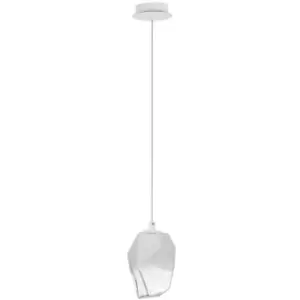 Image of Netlighting Merano Edison Globe Pendant Ceiling Light White Colour Glass, White