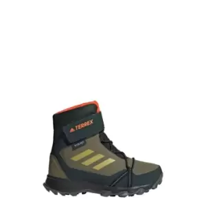 Image of adidas TERREX Snow CF CP CW Shoes Kids - Focus Olive / Pulse Olive / Im