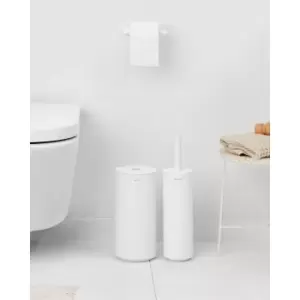 Image of Brabantia Mindset Toilet Accessory Set Of 3 - Mineral Fresh White