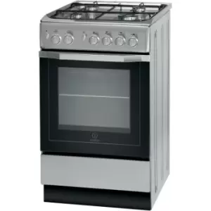 Image of Indesit I5GG1S Gas Cooker - Silver