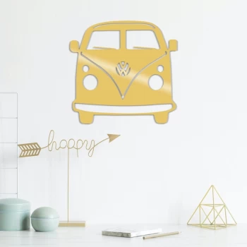 Image of Vosvos Metal Decor - Gold Gold Decorative Metal Wall Accessory