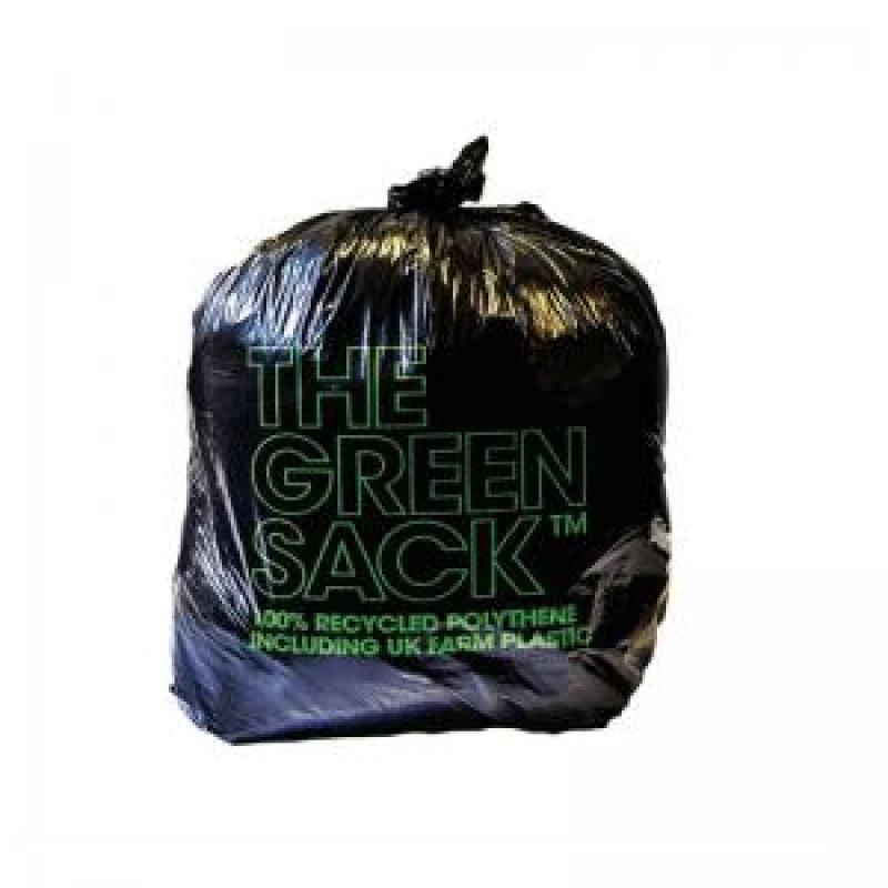 Image of CPD The Green Sack Heavy Duty Refuse Sack 70 Litre Black Roll 10...