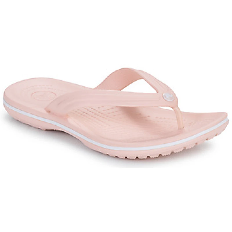 Image of Crocs Crocband Flip womens Flip flops / Sandals (Shoes) in Pink