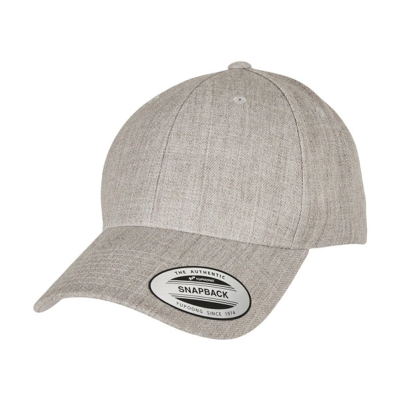 Image of Flexfit Flexfit Men Premium Snapback Cap in Grey Grey One Size Male 5063300286296