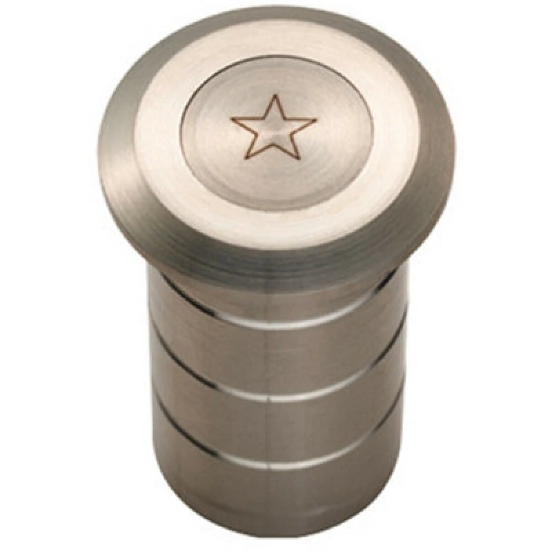 Image of Loops Dust Proof Socket for Flush Bolts 40mm Depth Satin Stainless Steel Metallics unisex