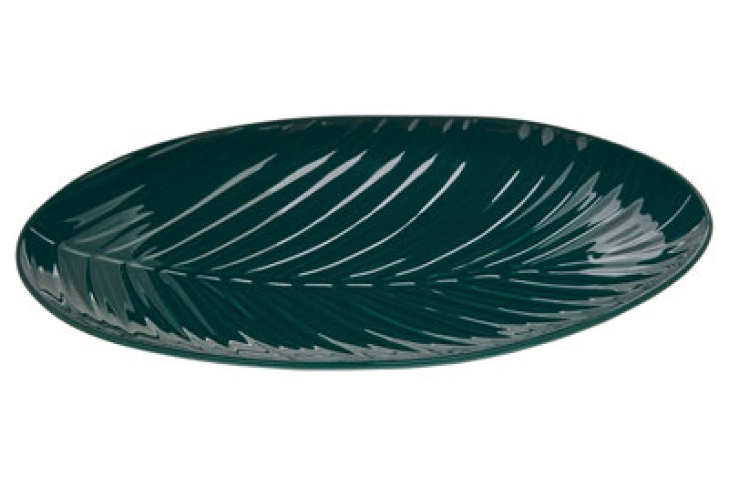 Image of Premier Housewares Bali Dark Green Serving Plate Green