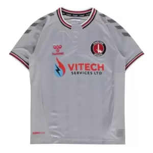 Image of Hummel Charlton Athletic Away Shirt 2020 2021 Juniors - Grey