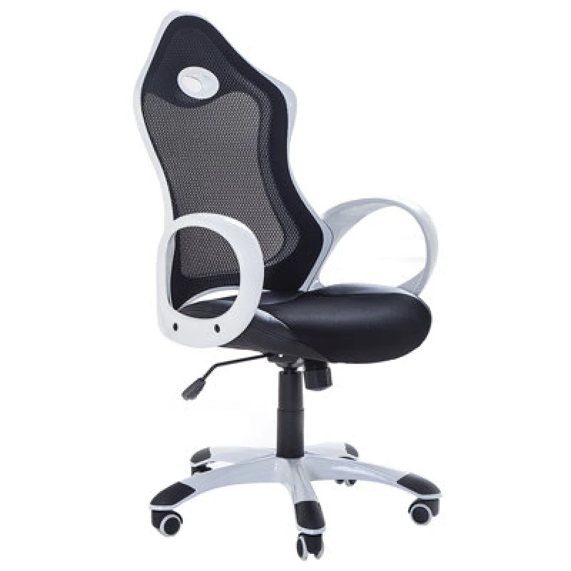 Image of Beliani Office Chair Ichair Black/ White