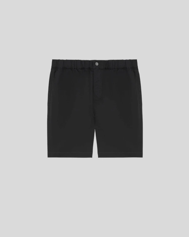 Image of Lyle & Scott Mens Cotton-Blend Twill Shorts in Black