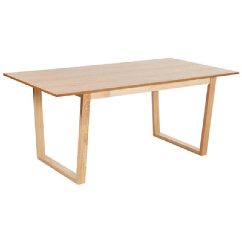 Image of Beliani Dining Table Camden Light Ash Wood 180 Cm 95 Cm